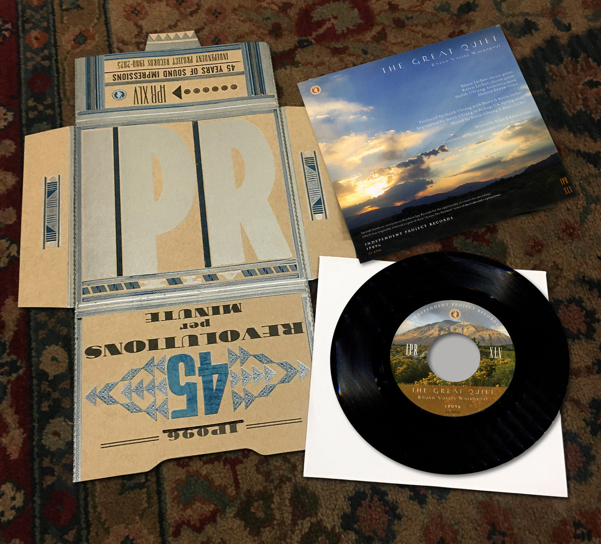 SHIVA BURLESQUE + THE GREAT QUIET - IPR XLV Anniversary Black Vinyl 7" Gift Bag image 5