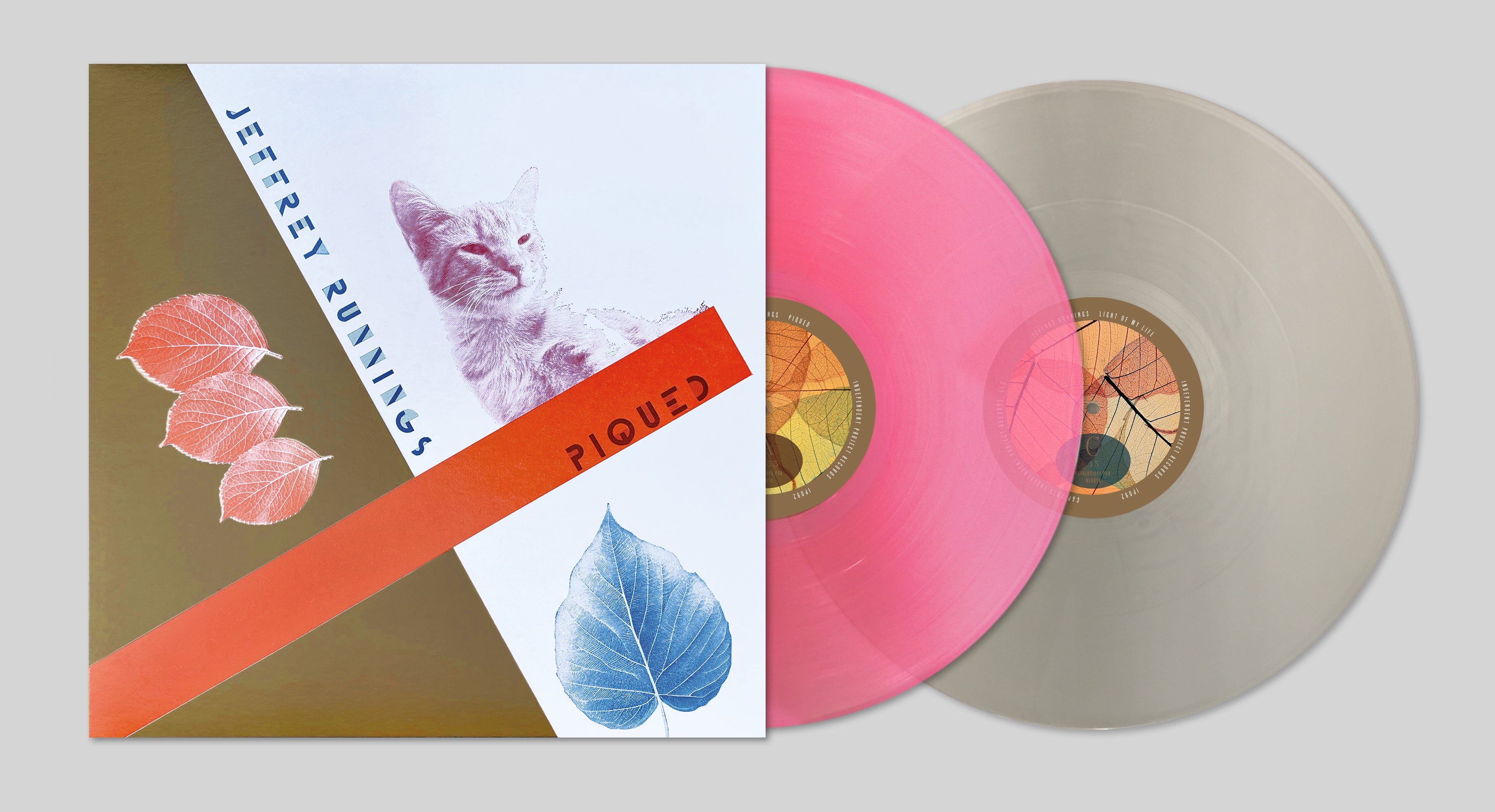 JEFFREY RUNNINGS  -  Piqued double LP on Magenta & Silver Vinyl image 0