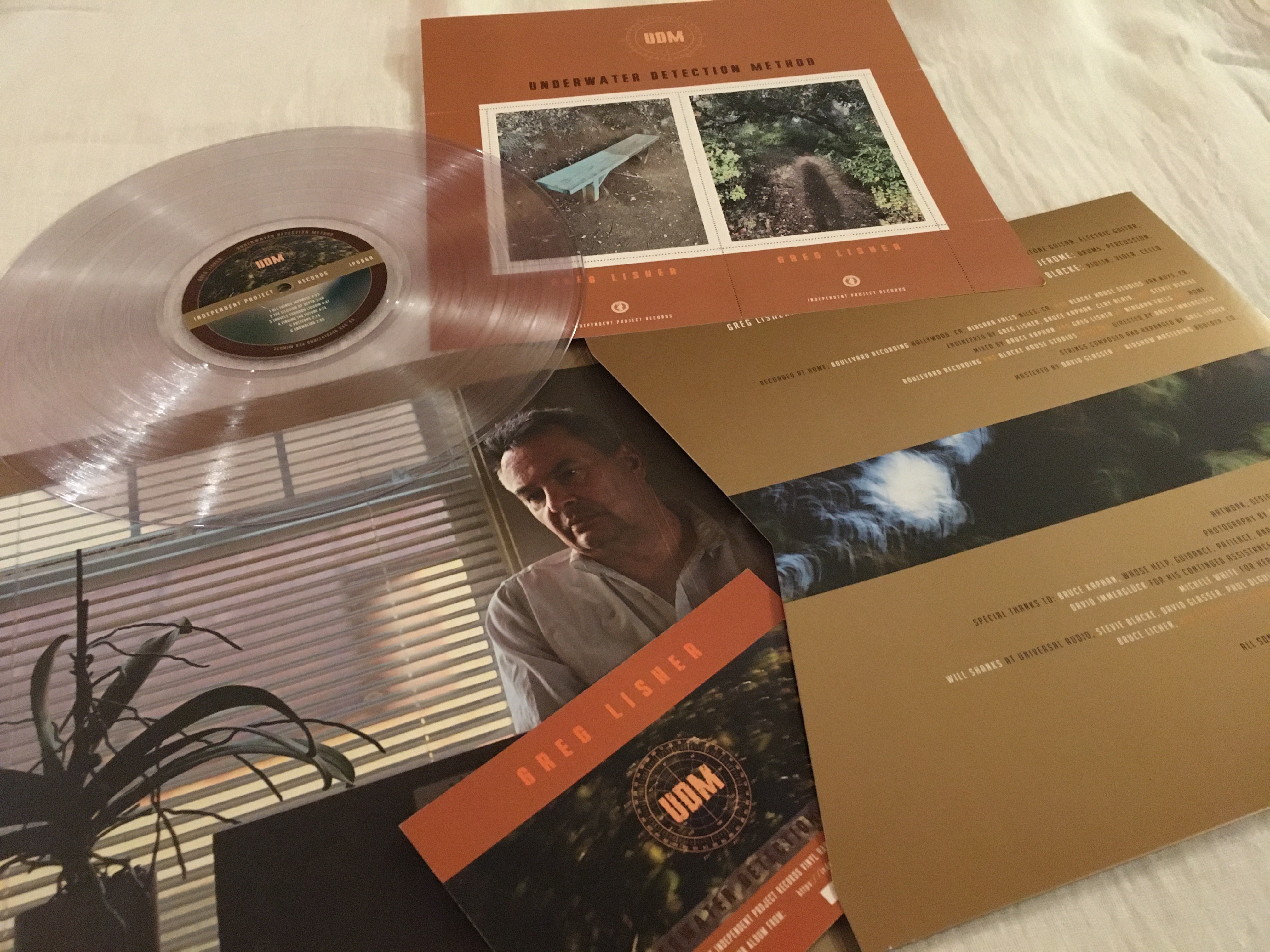 GREG LISHER - Underwater Detection Method -  Clear Vinyl LP image 3