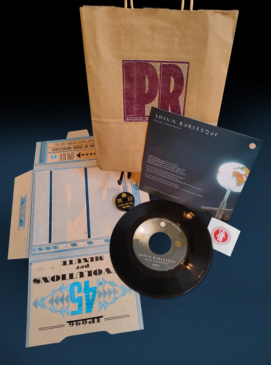 SHIVA BURLESQUE + THE GREAT QUIET - IPR XLV Anniversary Black Vinyl 7" Gift Bag image 0
