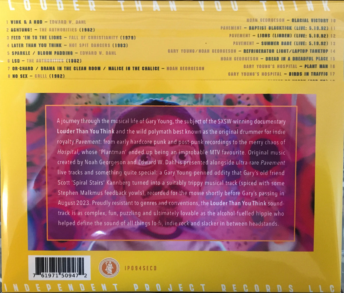 Louder Than You Think: A Lo-Fi History of Gary Young & Pavement CD image 1