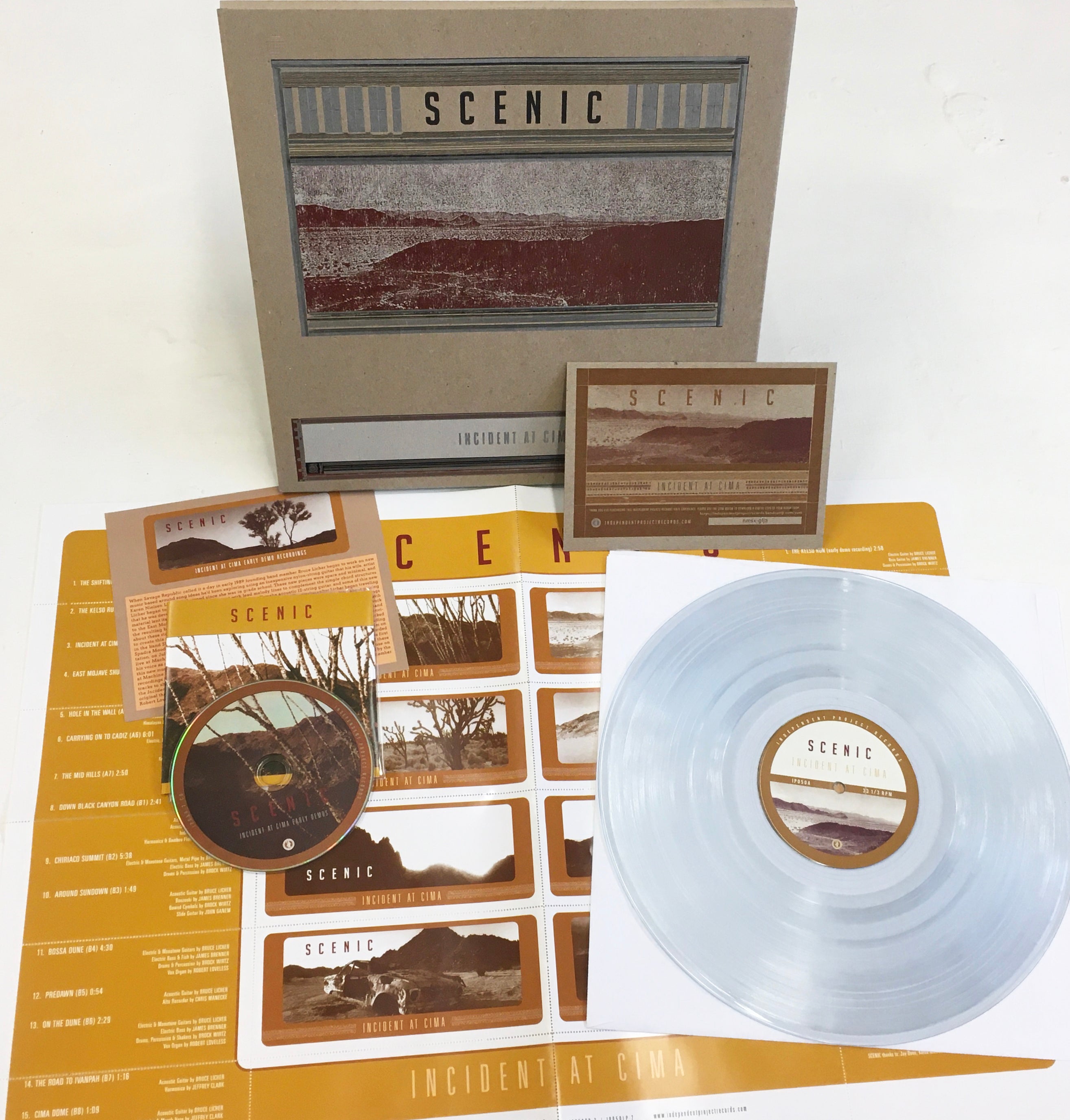 SCENIC  -  Incident At Cima clear/tinted vinyl LP image 3