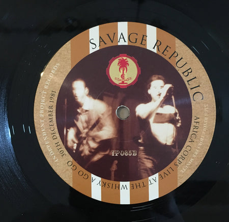 SAVAGE REPUBLIC - Africa Corps Live at The Whisky A Go Go -  Black Vinyl LP image 4