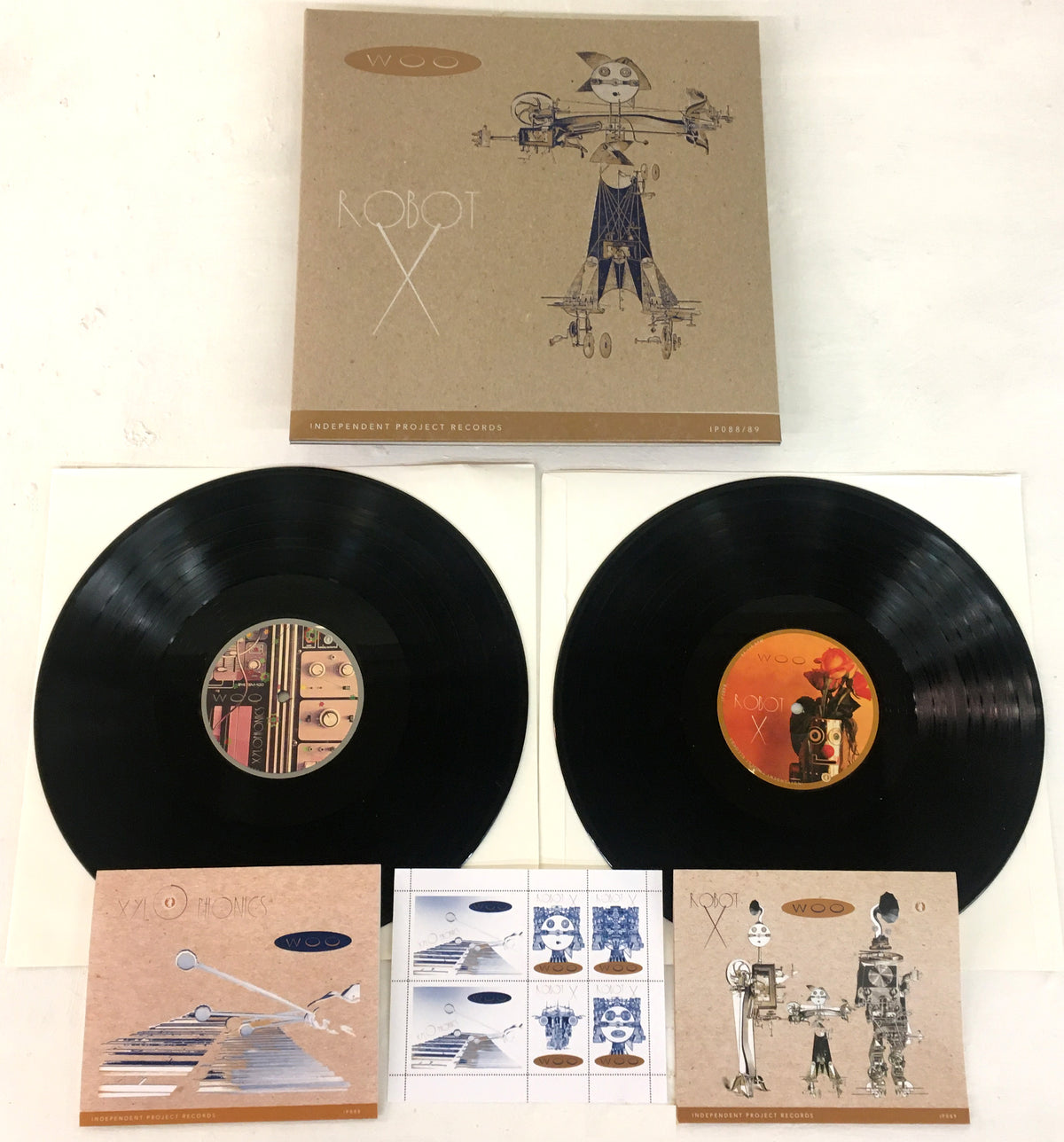 WOO - Xylophonics/Robot X black vinyl double LP image 2