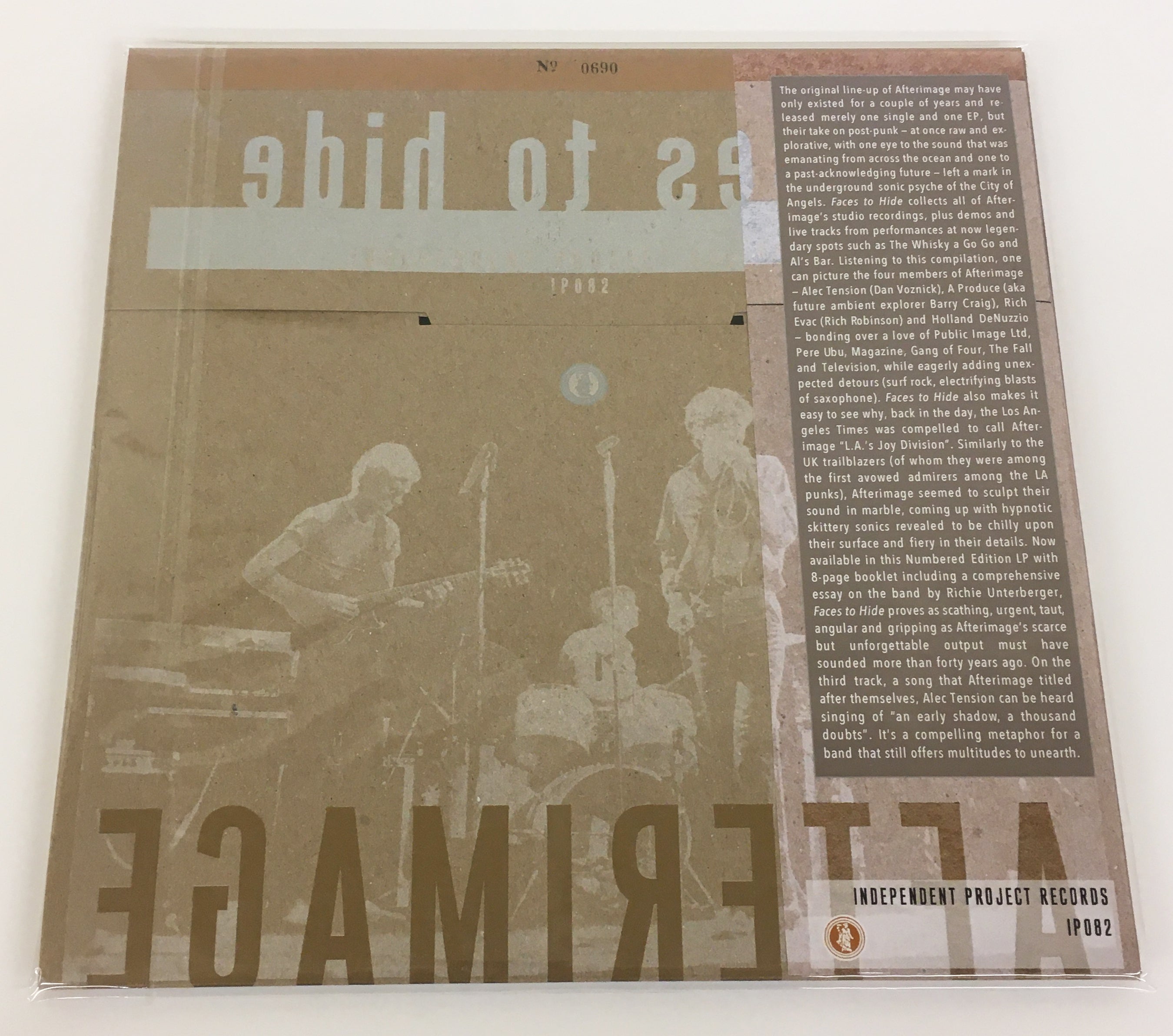AFTERIMAGE  -  Faces To Hide double LP on Black Vinyl image 5