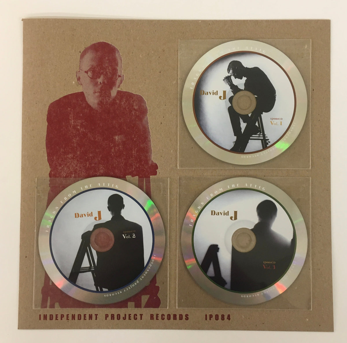 DAVID J - Tracks From the Attic -  Brown Vinyl numbered edition 3LP set image 3