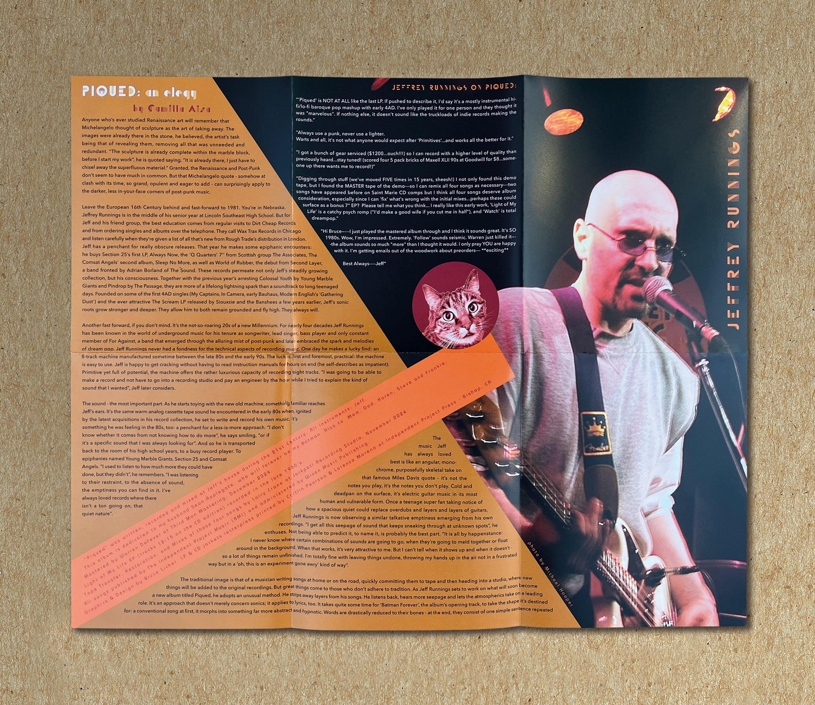 JEFFREY RUNNINGS  -  Piqued double LP on Black Vinyl image 5