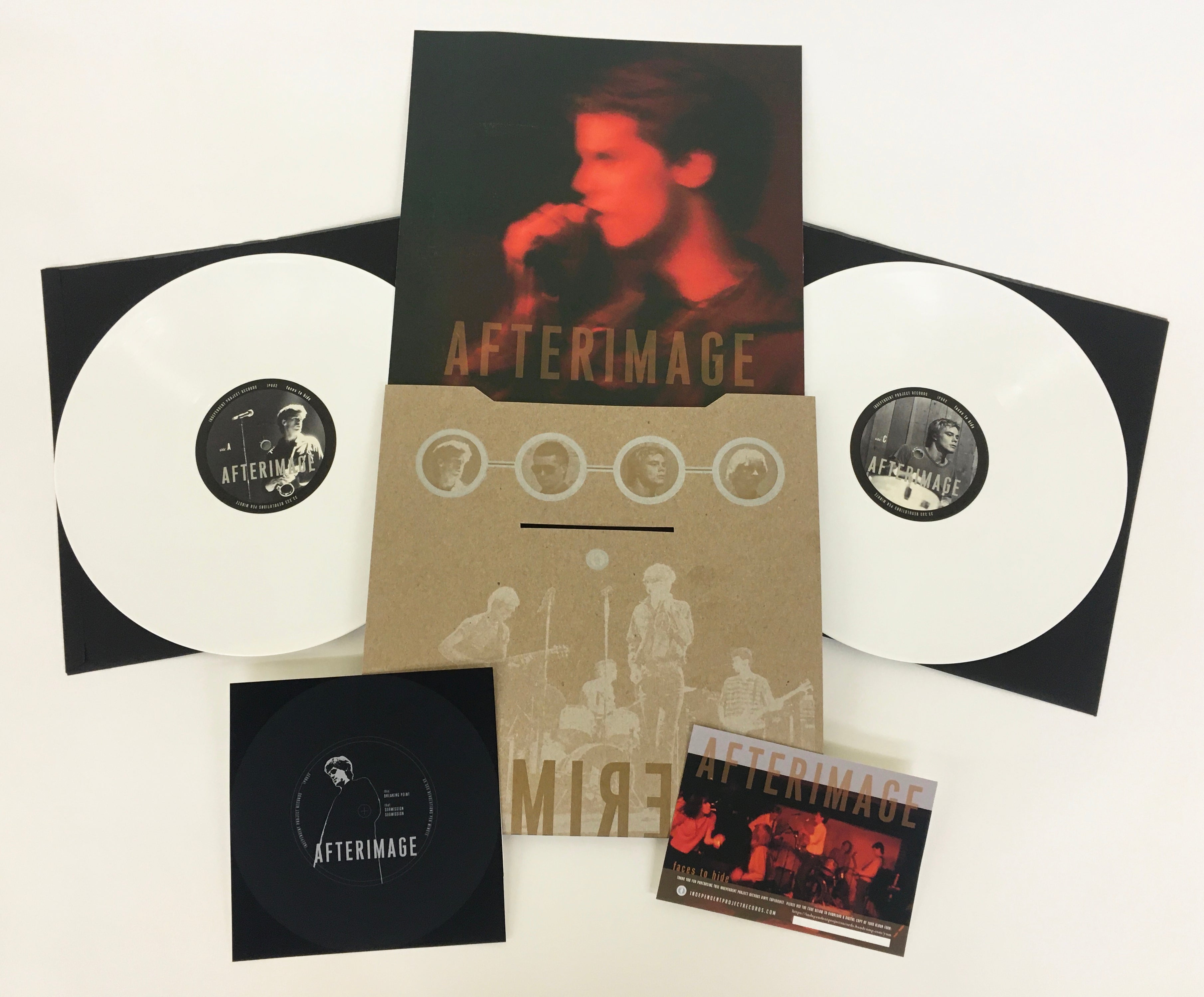 AFTERIMAGE  -  Faces To Hide double LP on White Vinyl image 0