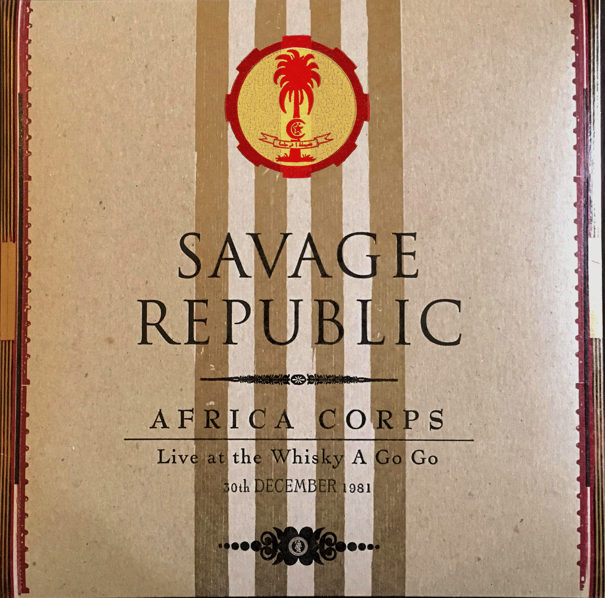 SAVAGE REPUBLIC - Africa Corps Live at The Whisky A Go Go -  Black Vinyl LP image 0