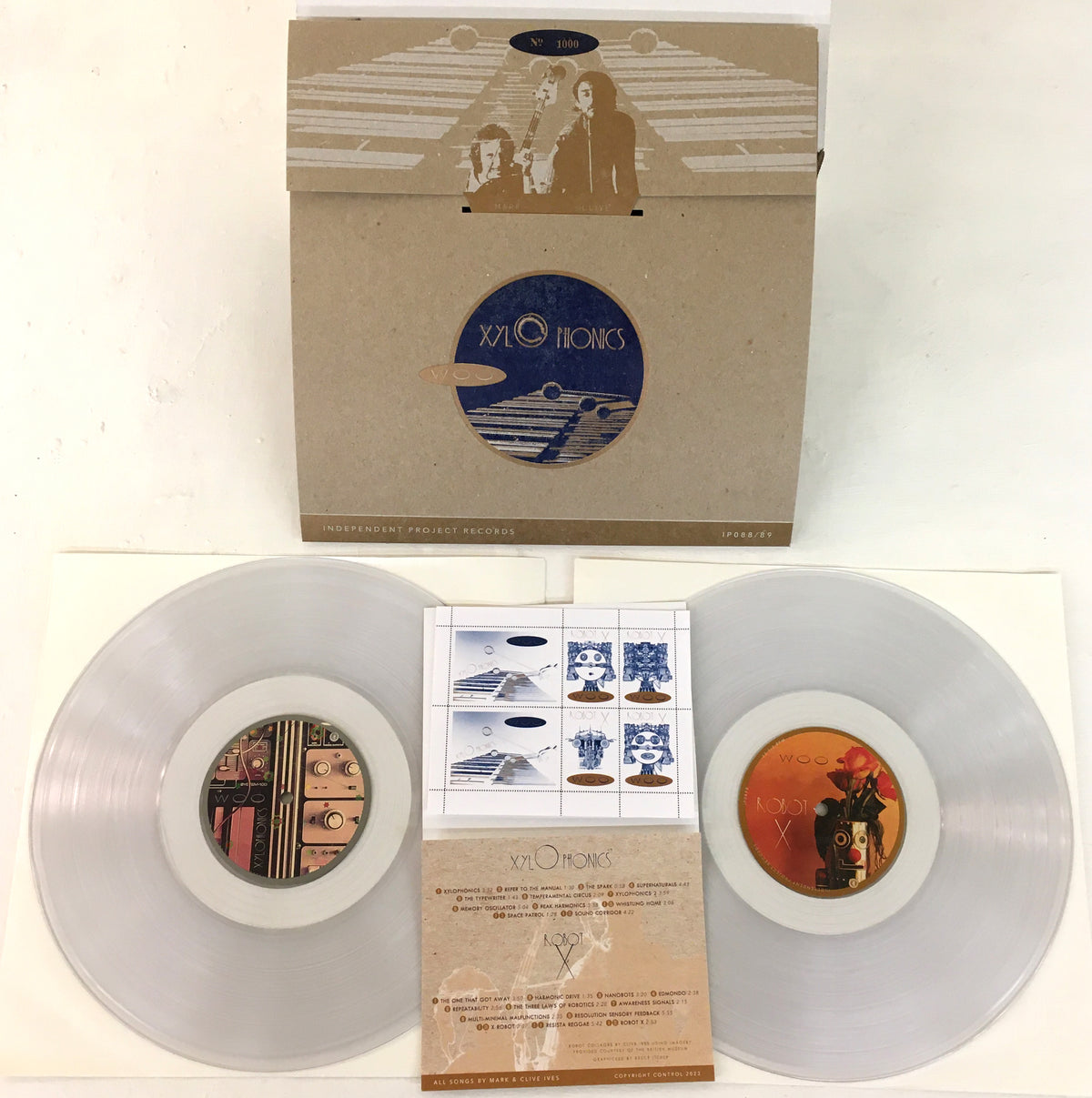 WOO - Xylophonics/Robot X clear vinyl double LP image 3