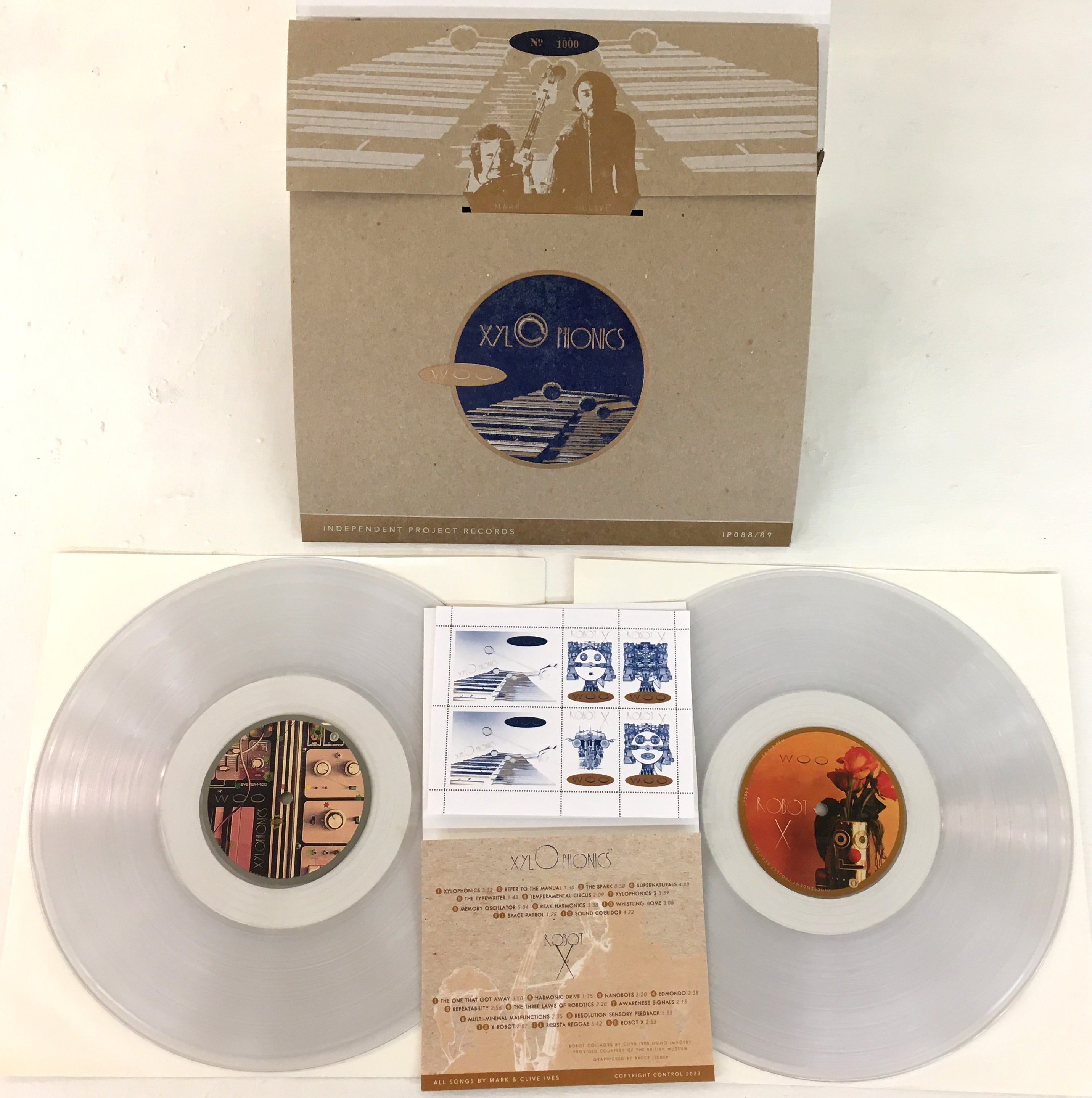 WOO - Xylophonics/Robot X clear vinyl double LP image 3