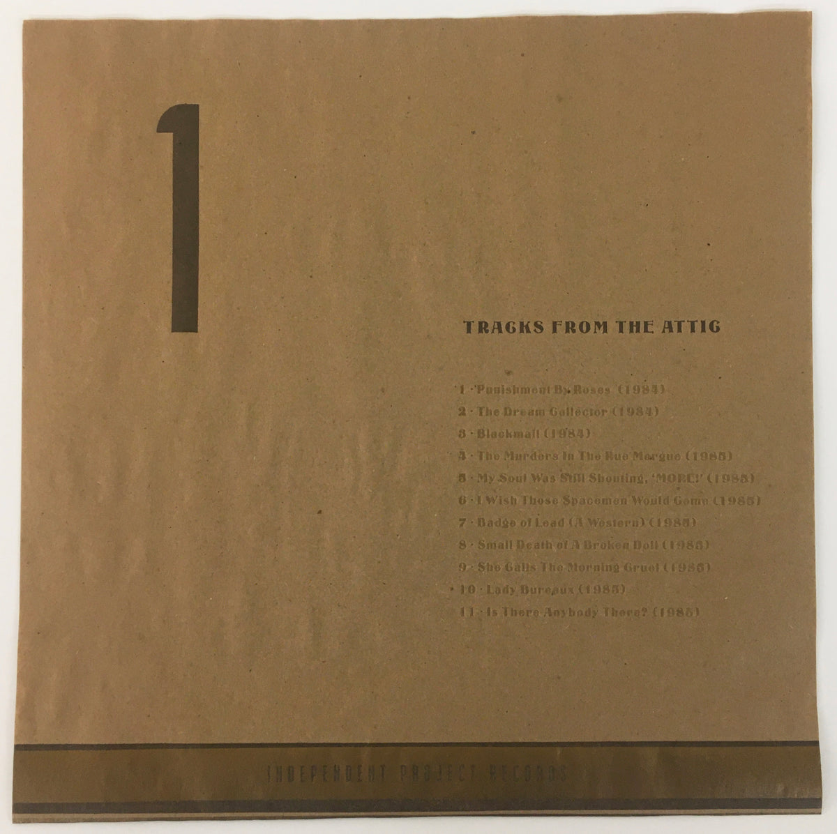 DAVID J - Tracks From the Attic -  Brown Vinyl numbered edition 3LP set image 8