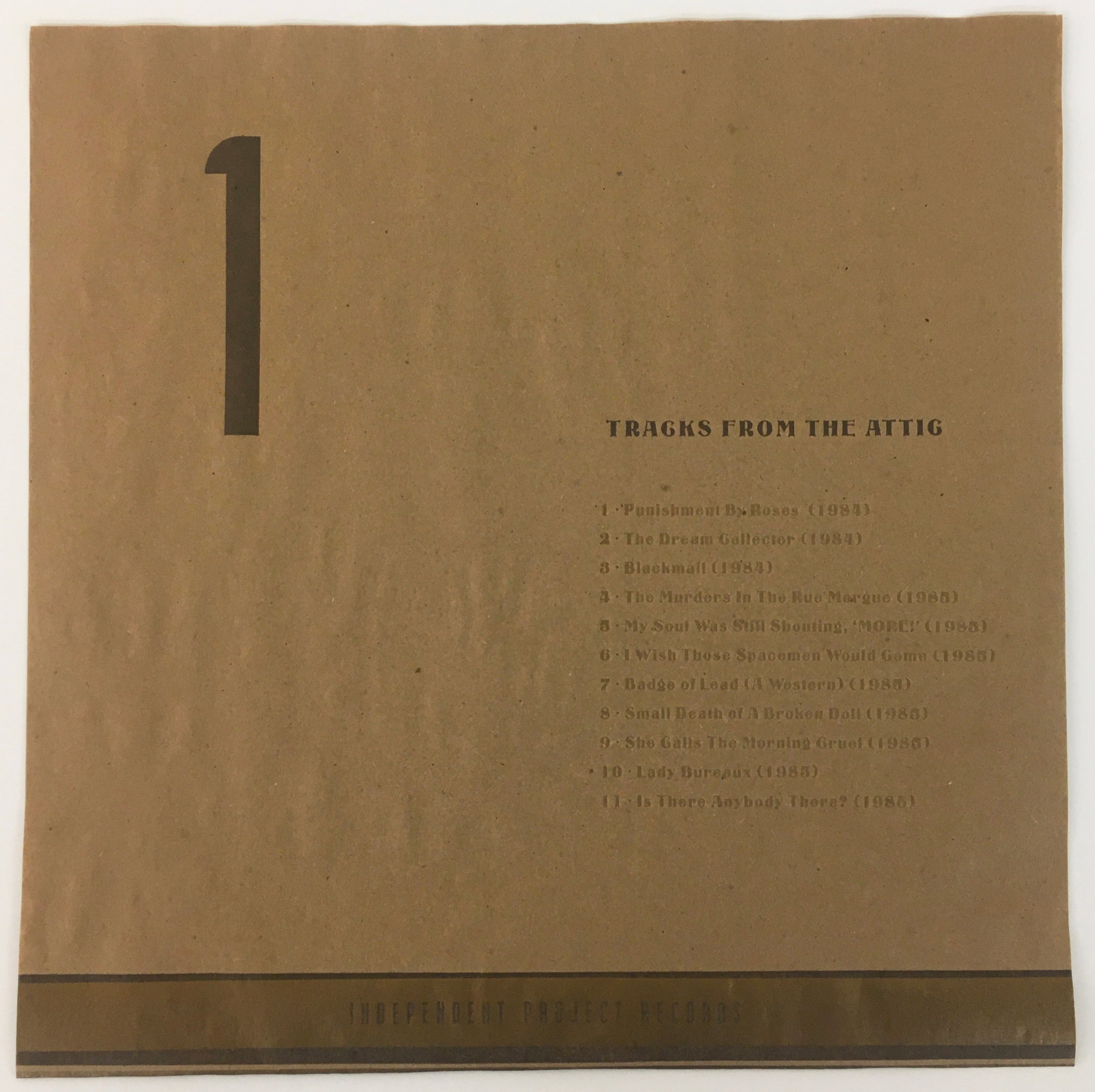 DAVID J - Tracks From the Attic -  Brown Vinyl numbered edition 3LP set image 8