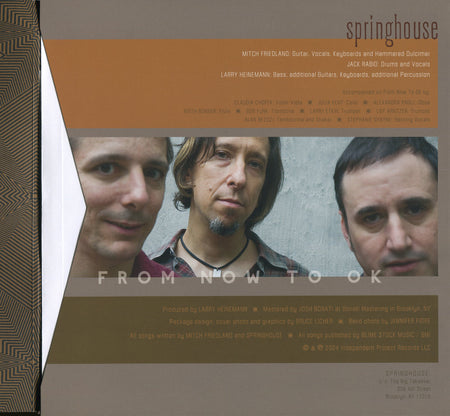 SPRINGHOUSE - From Now to OK - Orange Vinyl LP image 2