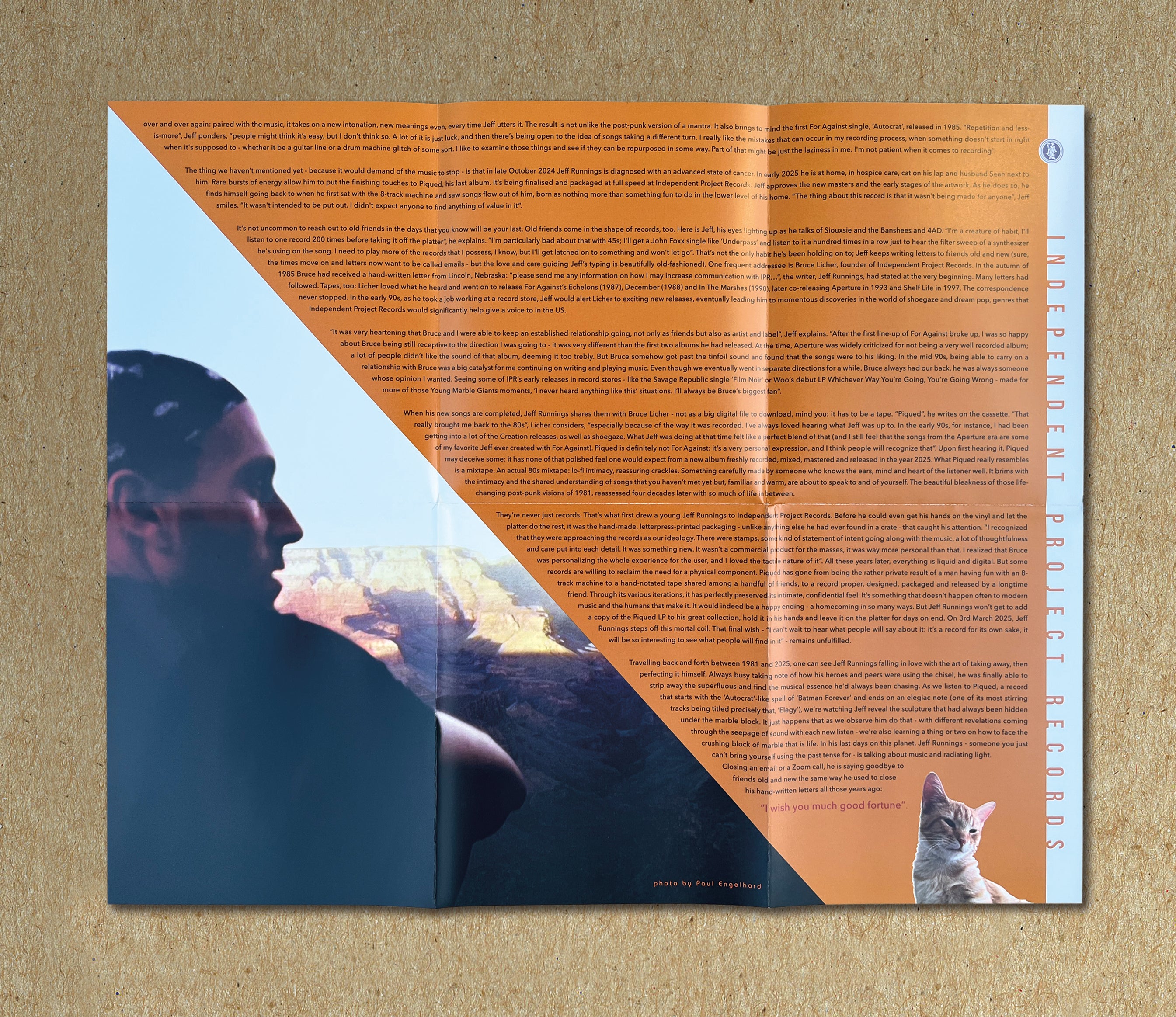 JEFFREY RUNNINGS  -  Piqued double LP on Magenta & Silver Vinyl image 6
