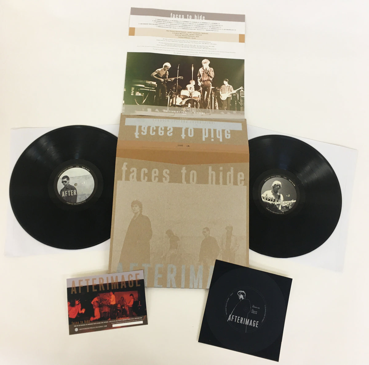 AFTERIMAGE  -  Faces To Hide double LP on Black Vinyl image 1