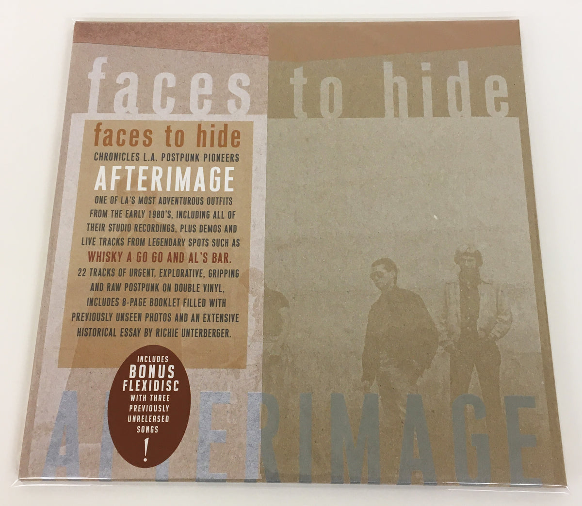 AFTERIMAGE  -  Faces To Hide double LP on Black Vinyl image 4