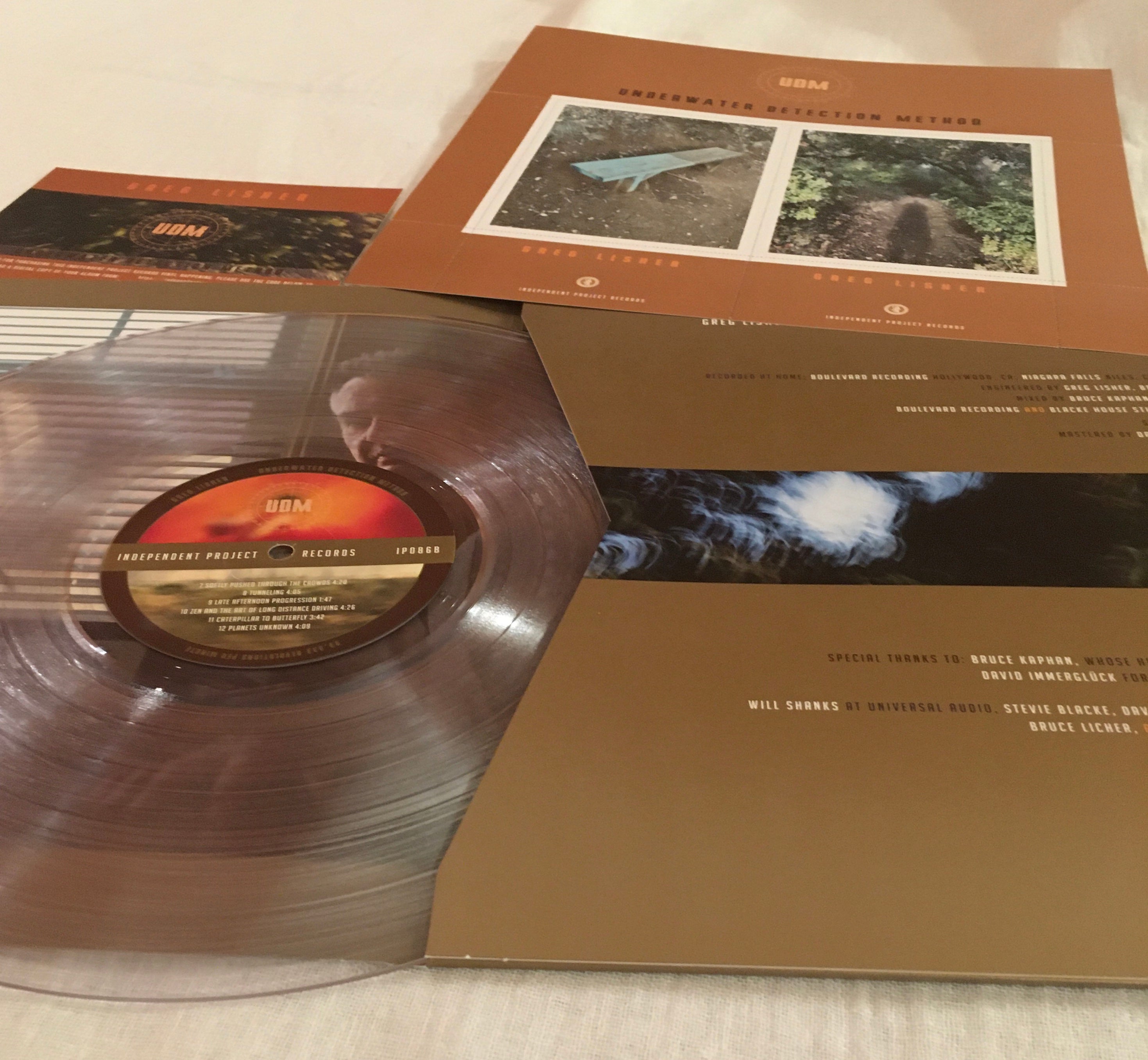 GREG LISHER - Underwater Detection Method -  Clear Vinyl LP image 1