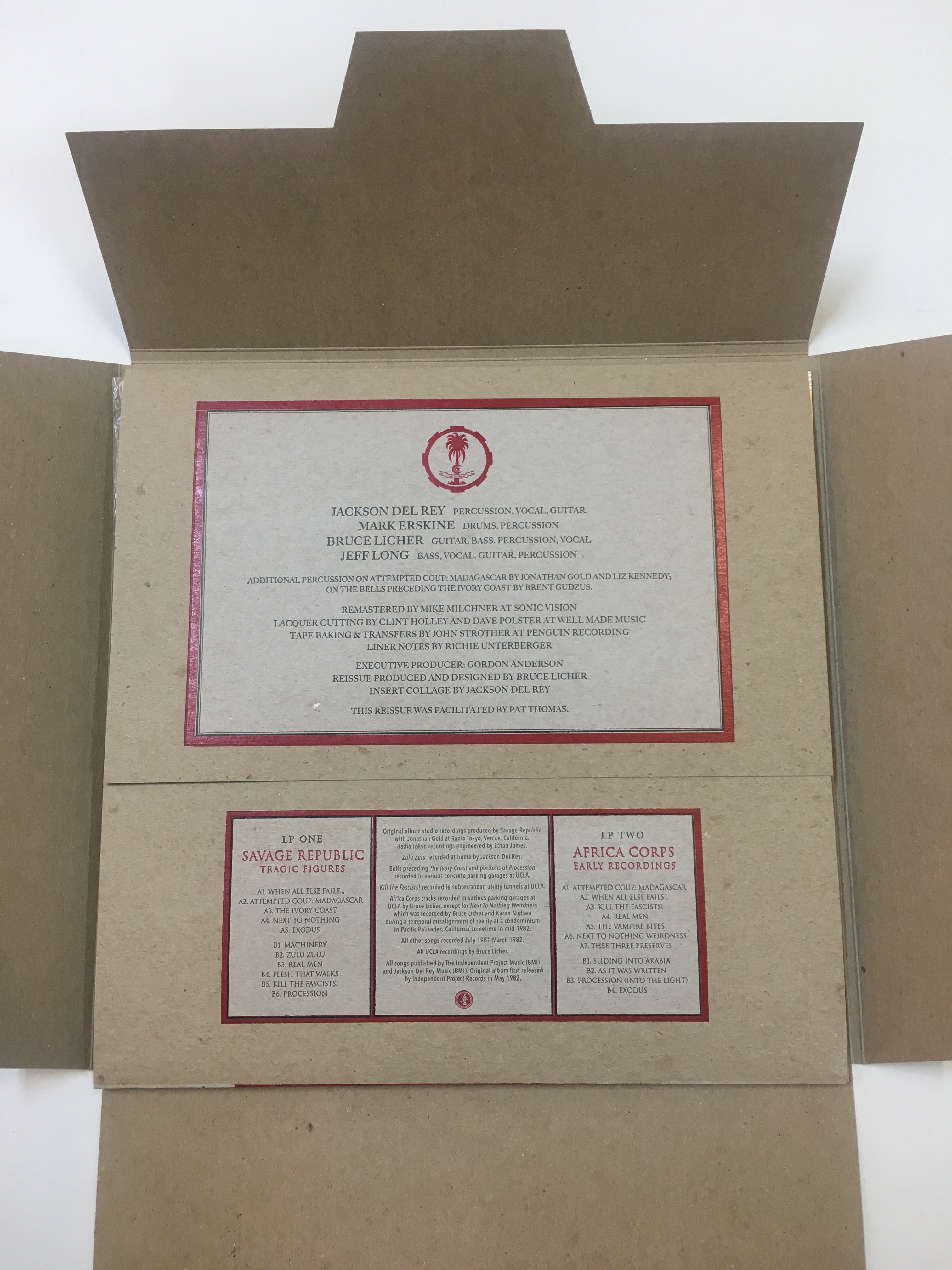SAVAGE REPUBLIC Tragic Figures expanded re-issue - Deluxe Edition LP image 2
